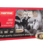 380 Auto – Norma FMJ, 95 grain – 1000 Round Case