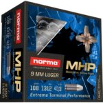 9mm Norma MHP 108gr 600 Round Case