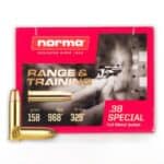 38 SPECIAL NORMA – 800 ROUND CASE – 158 GR FMJ