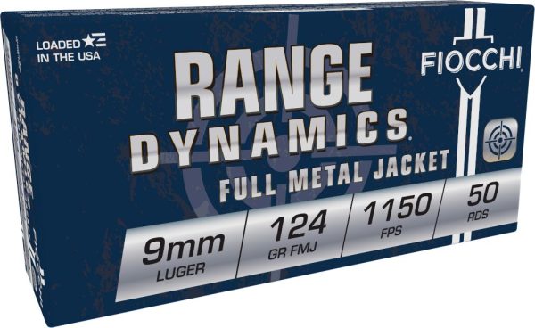 9MM FIOCCHI – 1000 ROUND CASE – 124 GR FMJ