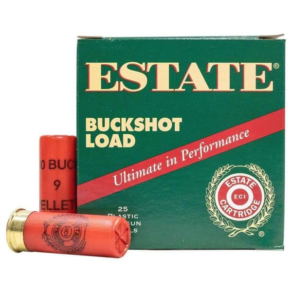 12 GAUGE ESTATE- 2-3/4" 00 BUCKSHOT - 250 ROUNDS CASE