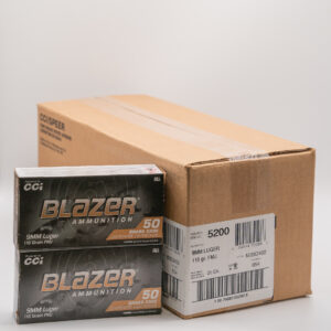 9MM - CCI BLAZER – 115 GR FMJ – BRASS CASE