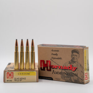 30-40 KRAG Hornady Custom – 20 Round Box– 180 Grain Soft Point