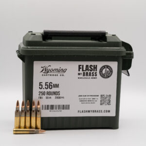 5.56x45 Nato - Wyoming Cartridge Company - 55Gr FMJ - 250 Round Can