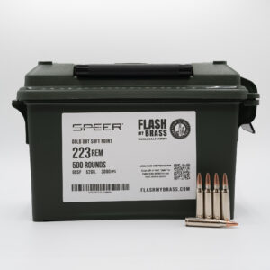 .223 Rem Speer Gold Dot 62 Grain Soft Point- 500 Round Can
