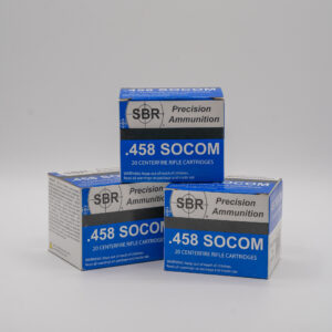 .458 SOCOM - SBR Precision Ammunition - 450 Grain Full Metal Jacket
