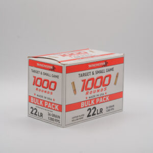 .22 LR - Winchester - 36Gr Copper Plated Hollow Point - 1000Rd Bulk Pack