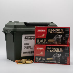 .40 S&W - Norma - 180Gr FMJ - 250 Round Can
