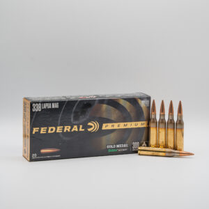 338 Lapua Magnum - Federal Gold Metal Match - 300 Grain Sierra MatchKing HPBT - 20 Round Box