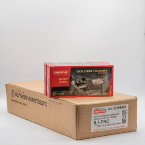 6.5 PRC - Norma Golden Target Match - 143 Grain Boat Tail Hollow Point