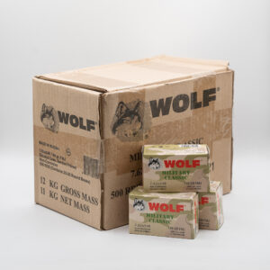 7.62x54R - Wolf Military Classic - 148 Grain Full Metal Jacket Bimetal Case