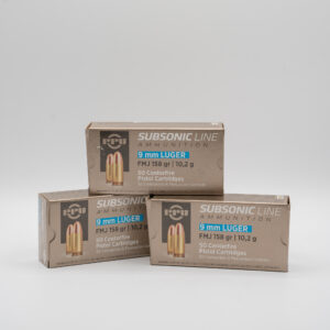 9mm Luger - Prvi Partizan Subsonic - 158 Grain Full Metal Jacket